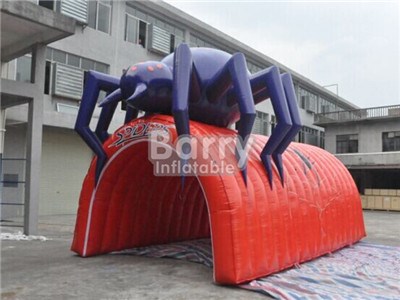 2017 Cool spider design giant inflatable football tunnel,inflatable tunnel China factory  BY-IT-039